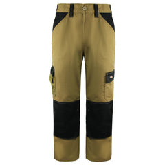 Dickies Two Tone Work Wear Everyday CVC Mens Khaki/Black Trousers