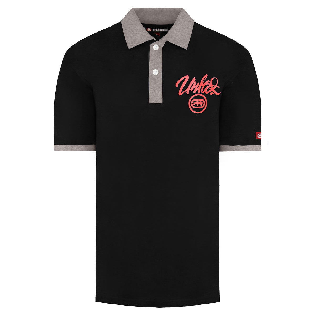 Ecko Untld. Midliner Mens Black Polo Shirt