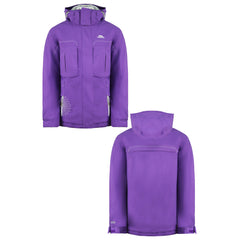 Trespass Zip Up Waterproof Purple Junior Ivana Glacier Jacket