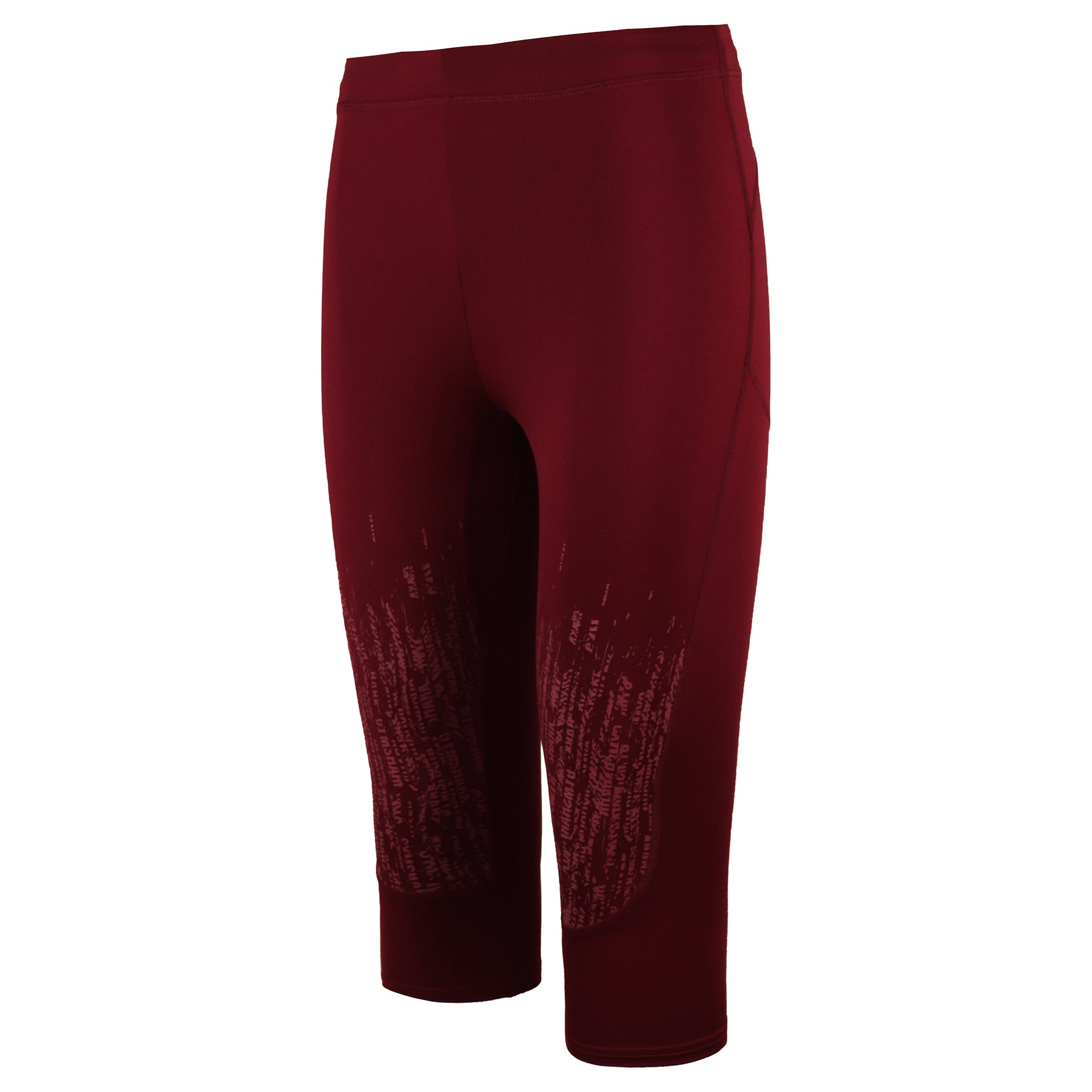 Gymshark Combat Womens Burgundy Cropped Leggings