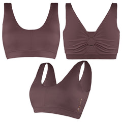 Gymshark Whitney Simmons Womens Chocolate Sports Bra