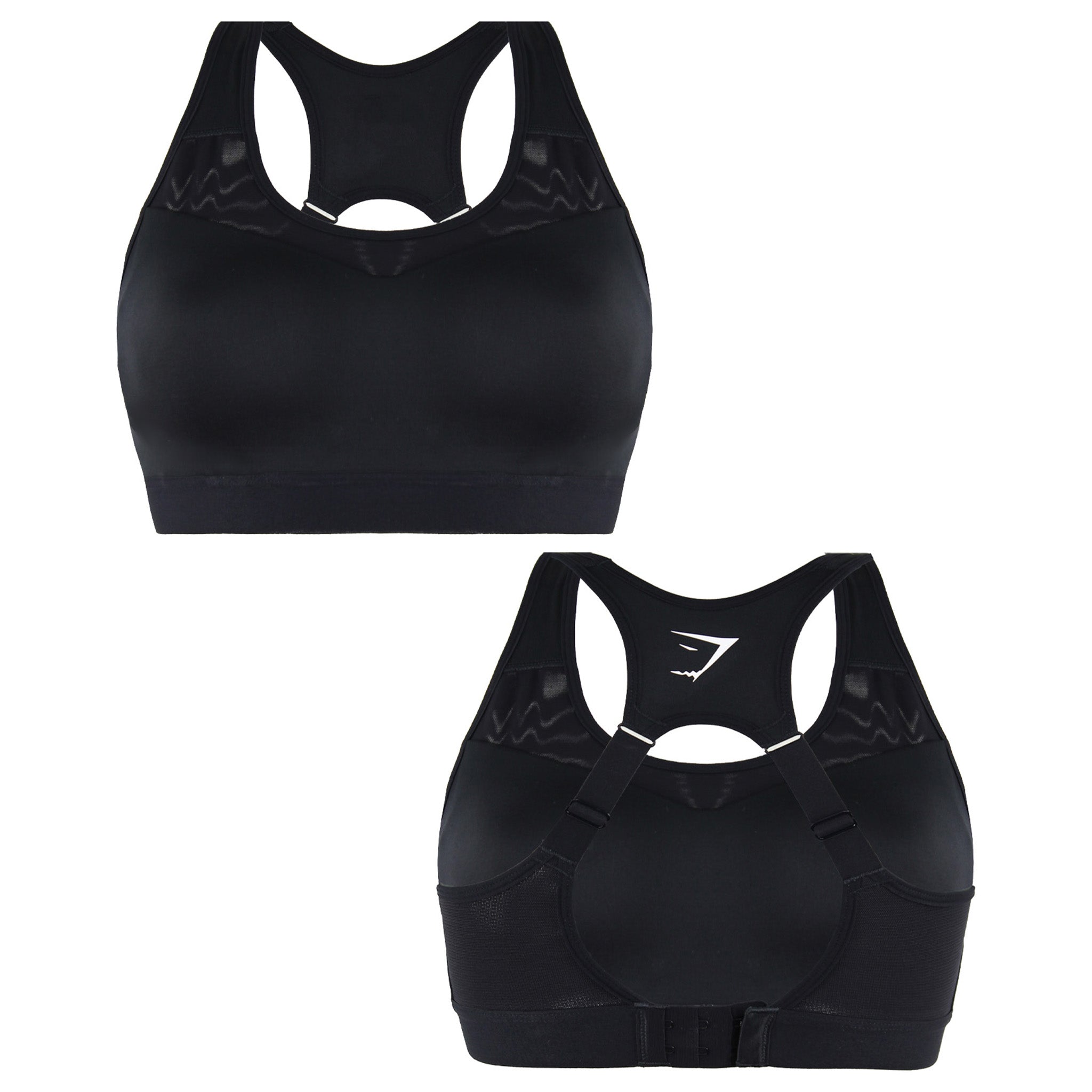 Gymshark High Support Womens Black Sports Bra