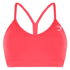 Gymshark Logo Womens Raspberry Red Sports Bra