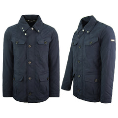 Hackett London Fenton Mens Navy Coat