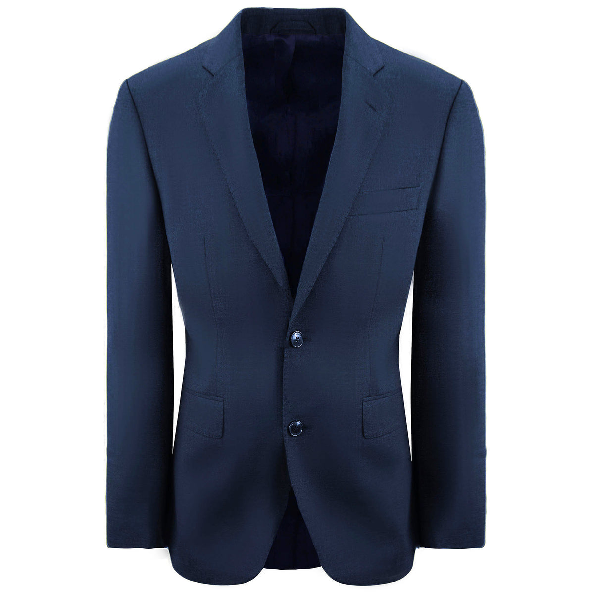 Hackett London Wool Sharskin Mens Blue Suit