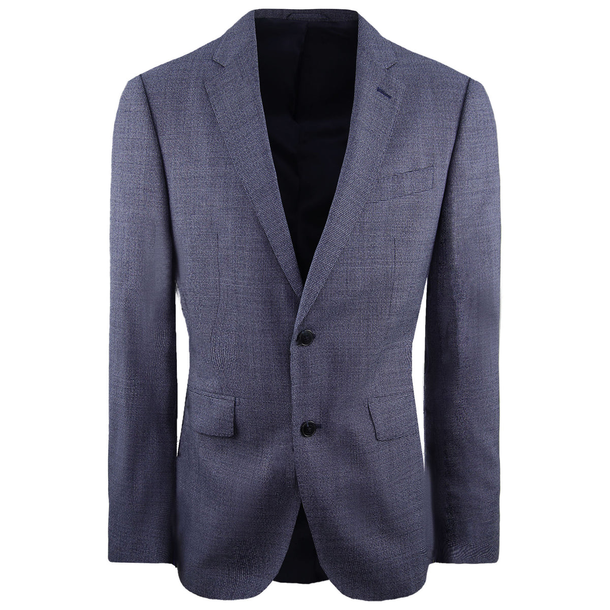 Hackett London Mouline Ptooth Mens Blue Suit