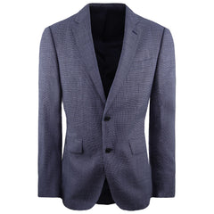 Hackett London Mouline Ptooth Mens Blue Suit