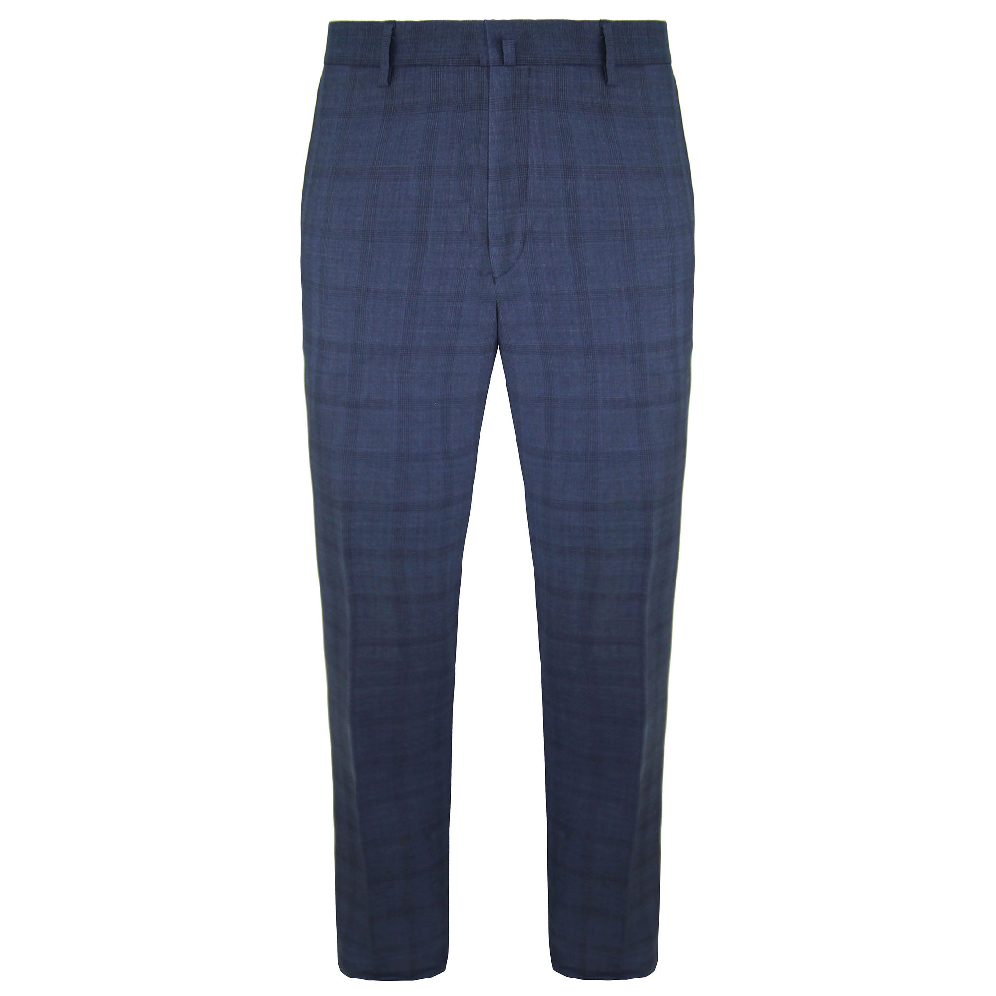 Hackett London Wool Double Breasted Mens Blue Suit