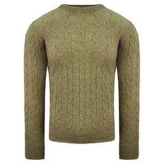 Hackett London Burlington Cable Mens Brown Sweater