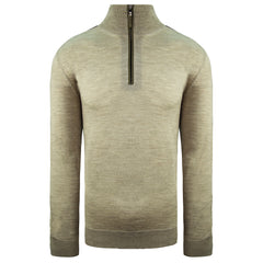 Hackett Mayfair Mens Light Brown Cashmere Sweater