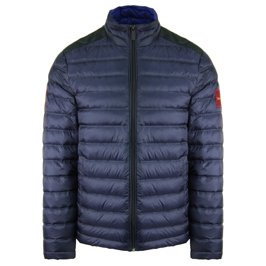 Calvin Klein Nylon Mens Navy Padded Coat