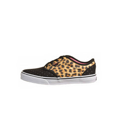 Vans Atwood Lace-Up Black Canvas Kids Plimsolls K2UDG6