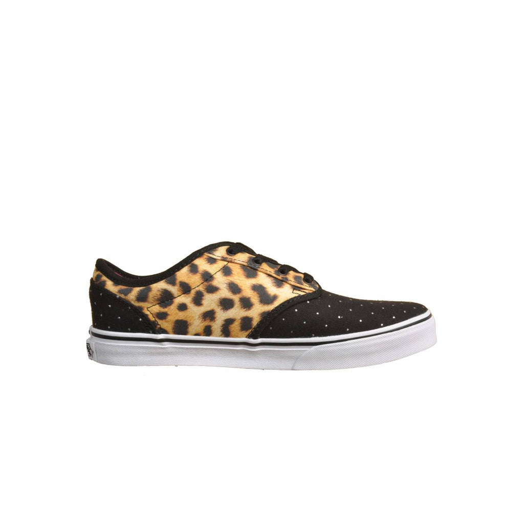 Vans Atwood Lace-Up Black Canvas Kids Plimsolls K2UDG6