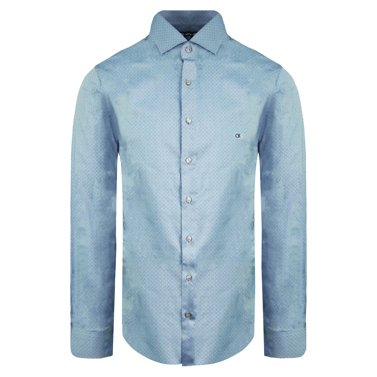 Calvin Klein Fitted Mens Blue Oxford Shirt