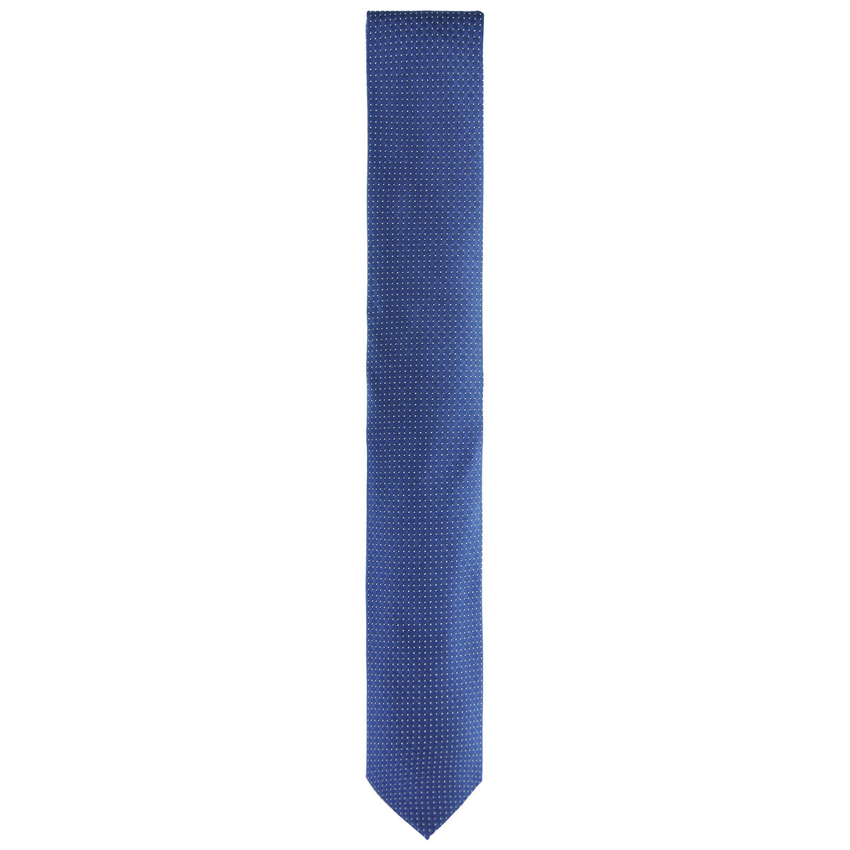 Calvin Klein Dotted Silk Mens Blue Tie