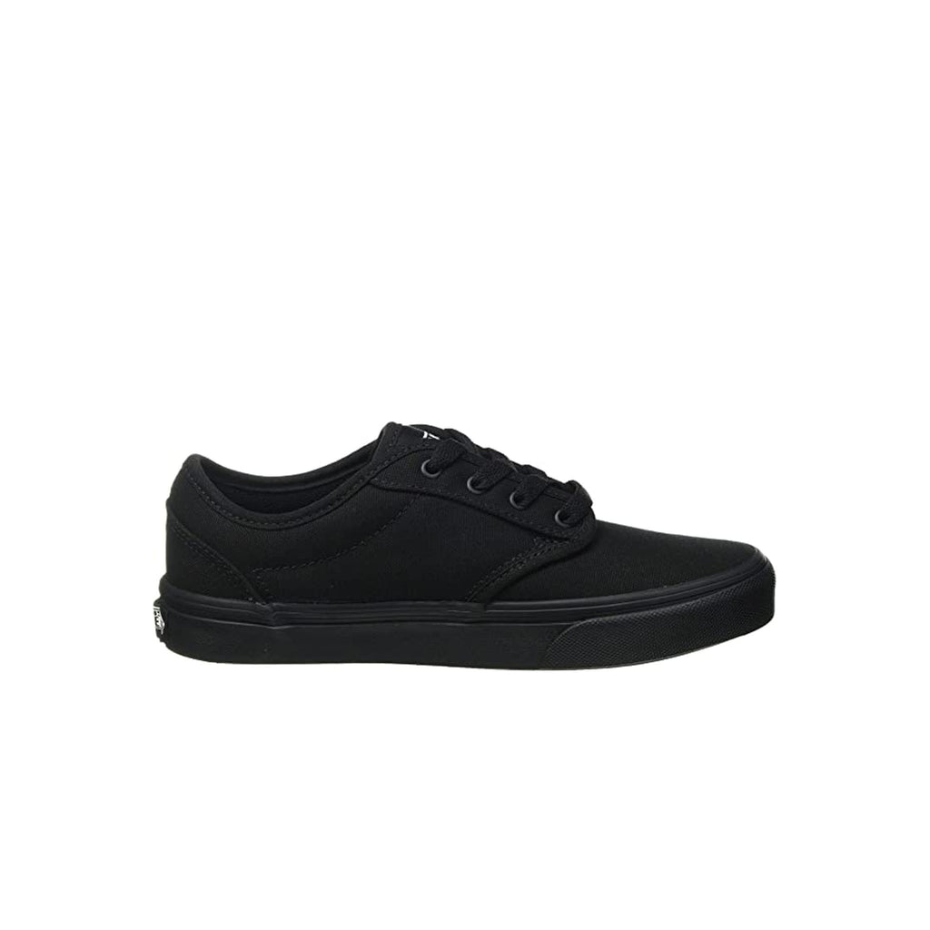 Vans Atwood Low Top Kids Black Canvas Plimsolls