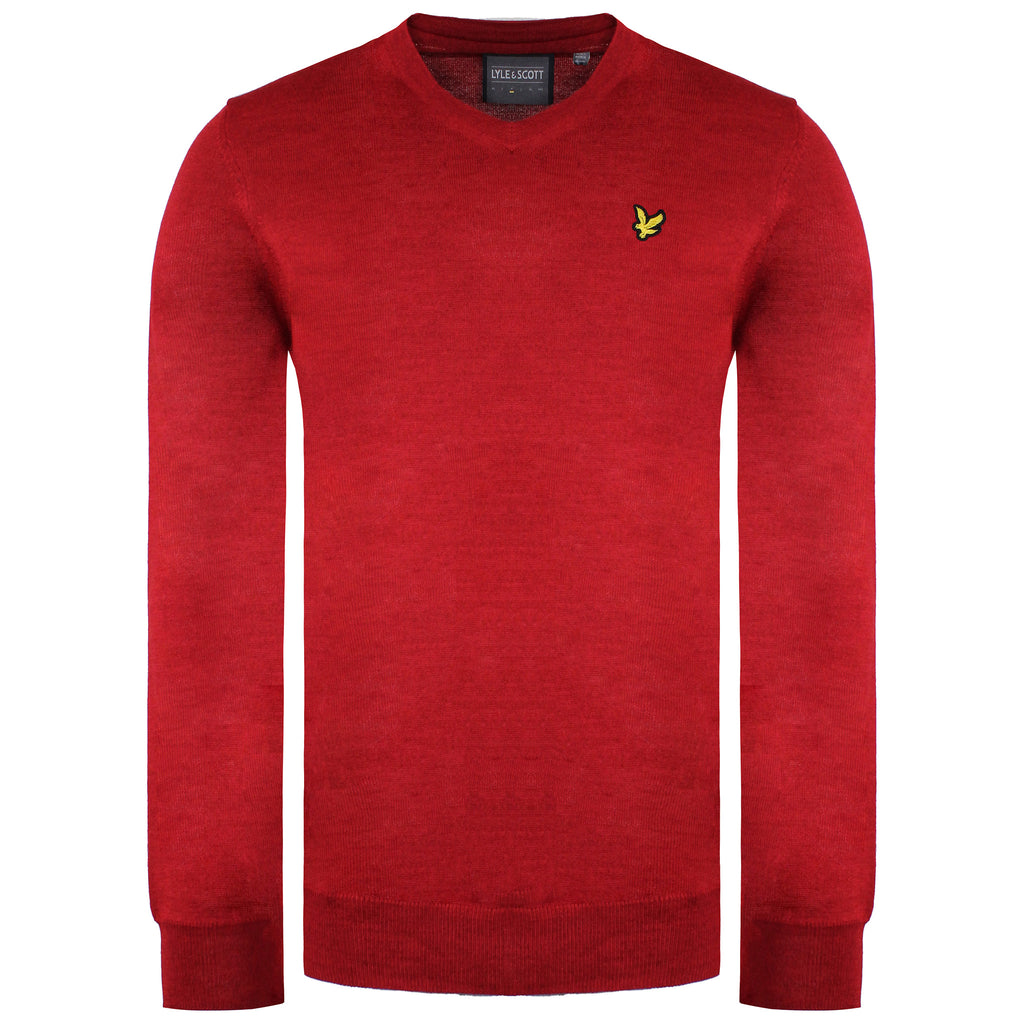 Lyle & Scott Golf Mens Red Sweater