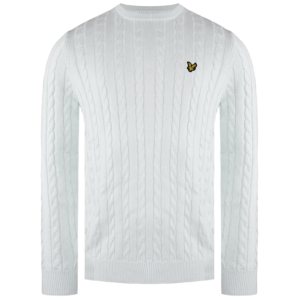 Lyle & Scott Cable Mens Light Blue Sweater