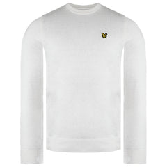 Lyle & Scott Merino Mens White Sweater