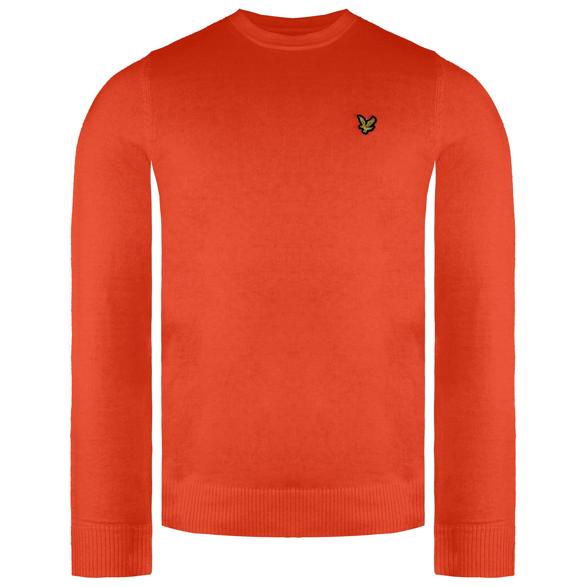 Lyle & Scott Merino Mens Orange Sweater