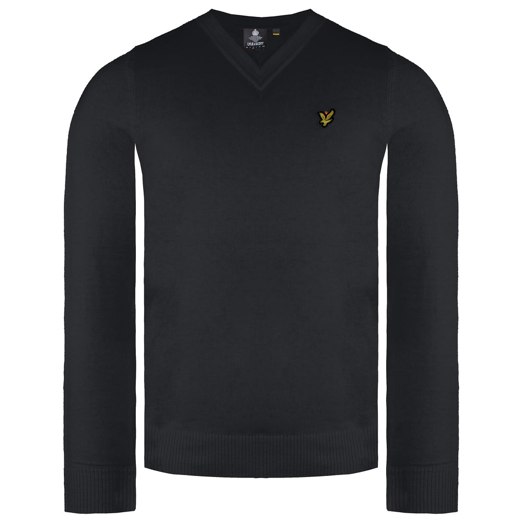 Lyle & Scott Merino Golf Mens Black Sweater