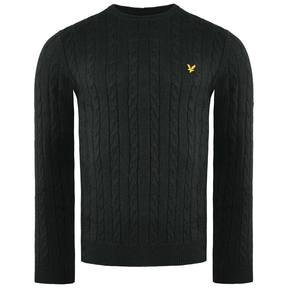 Lyle & Scott Cable Mens Dark Green Sweater