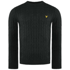 Lyle & Scott Cable Mens Dark Green Sweater