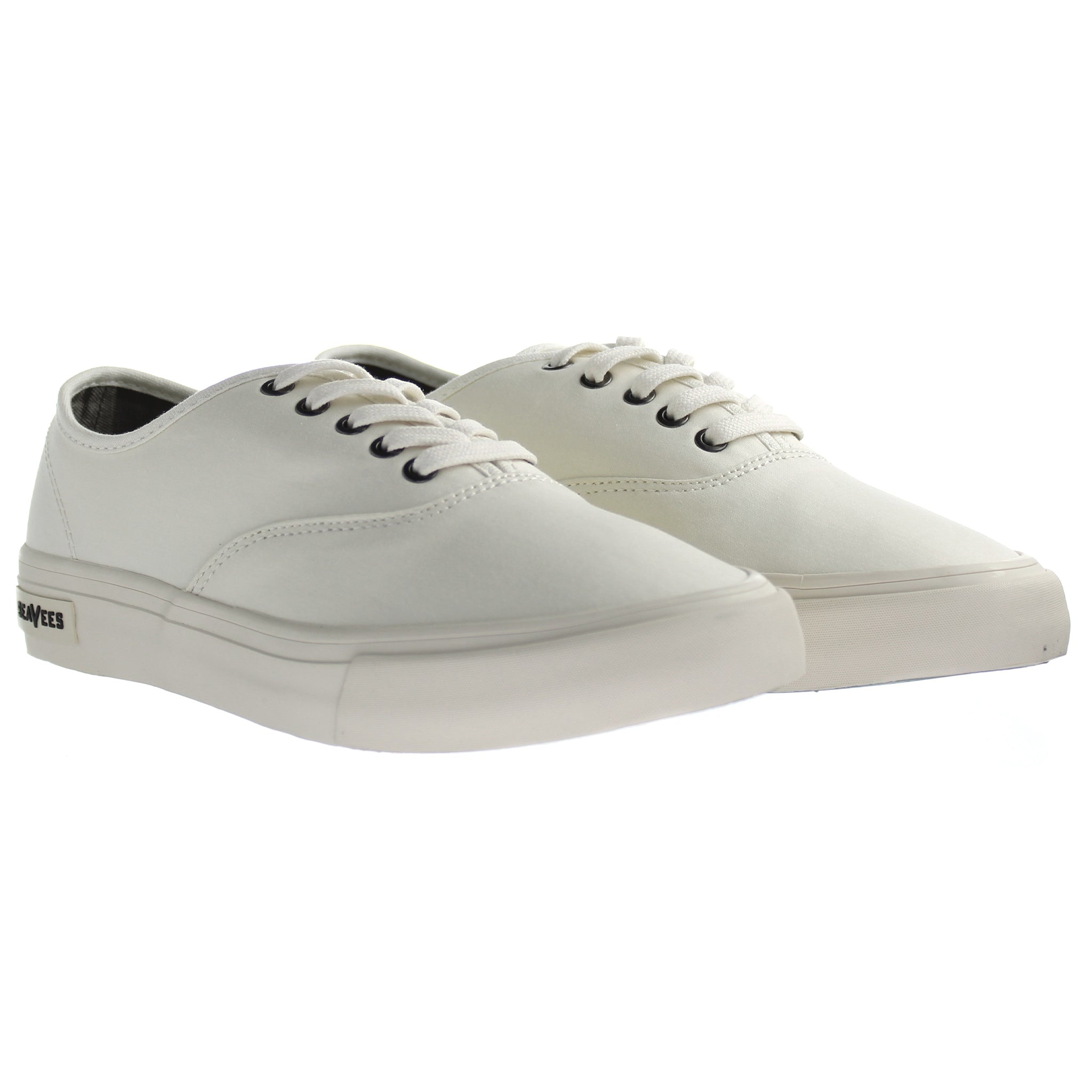 Seavees Legend Sneaker Standard Bleach Poplin White Womens Trainers