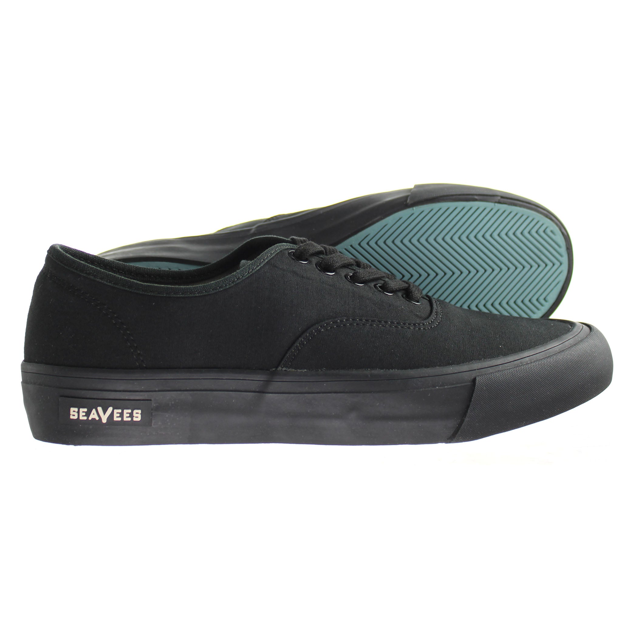 Seavees Legend Sneaker Standard Black Poplin Black Mens Shoes