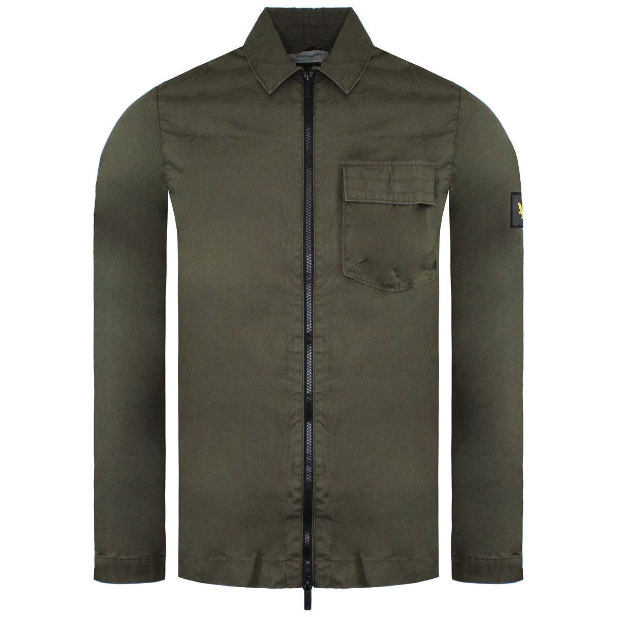 Lyle & Scott Overshirt Utility Mens Khaki Jacket