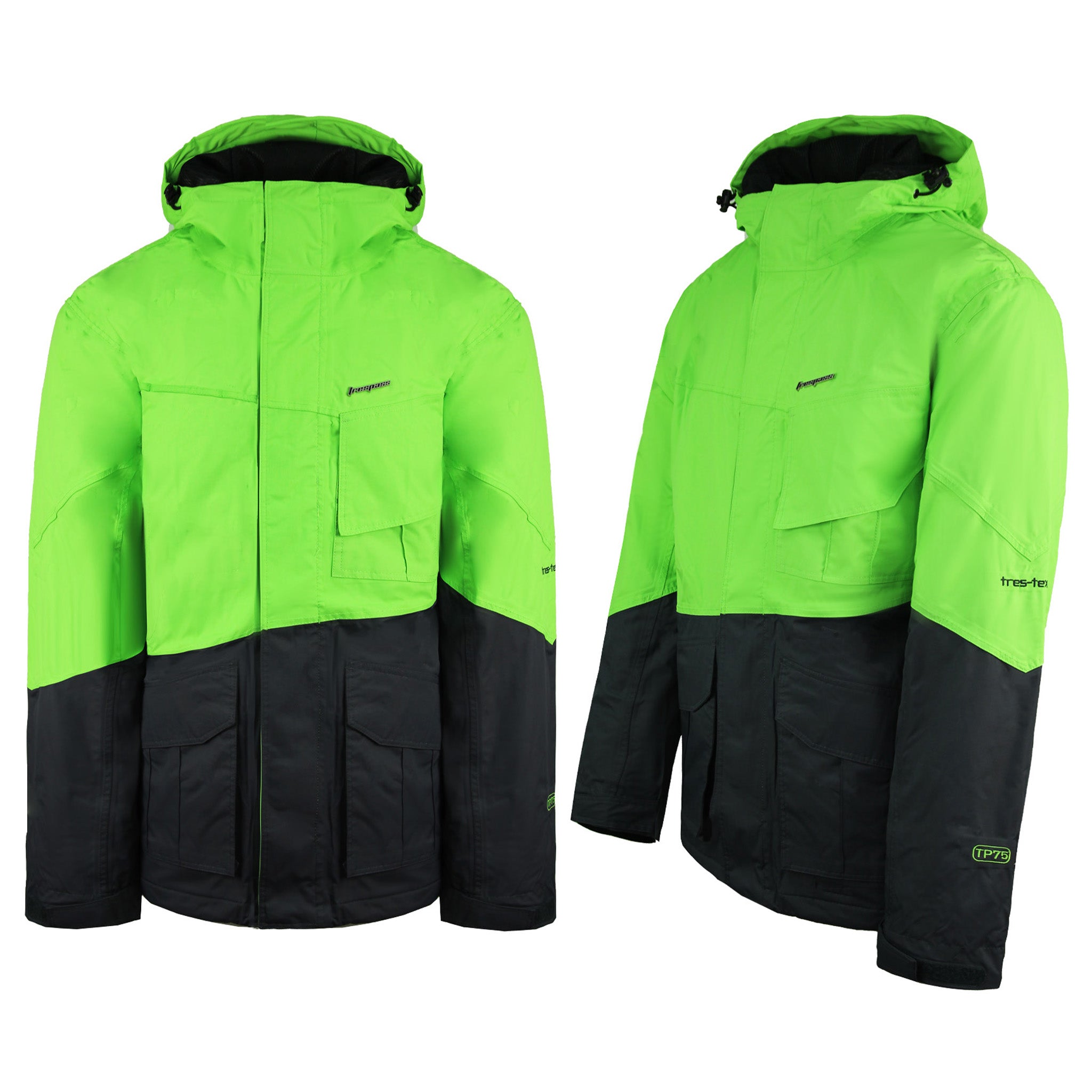 Trespass Waterproof Breathable Lime Mens Mashed Elevate Jacket MAJKSKF20032 LIME