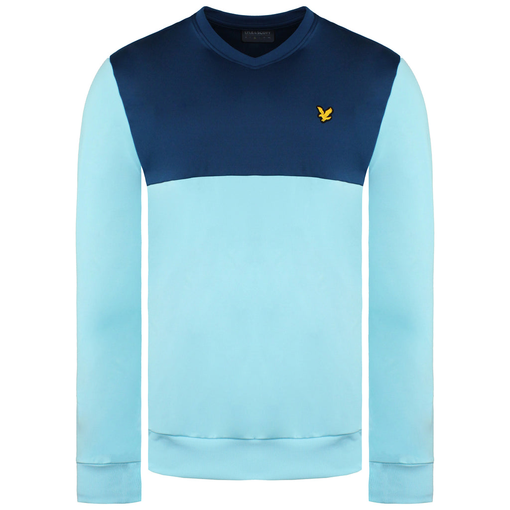 Lyle & Scott Golf Mens Blue Sweater