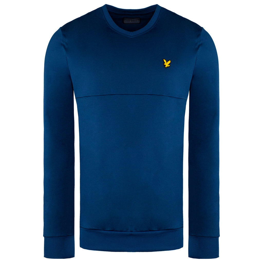 Lyle & Scott Golf Mens Dark Blue Sweater