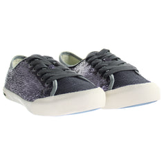 Seavees Monterey Standard Sequins Womens Purple Plimsolls