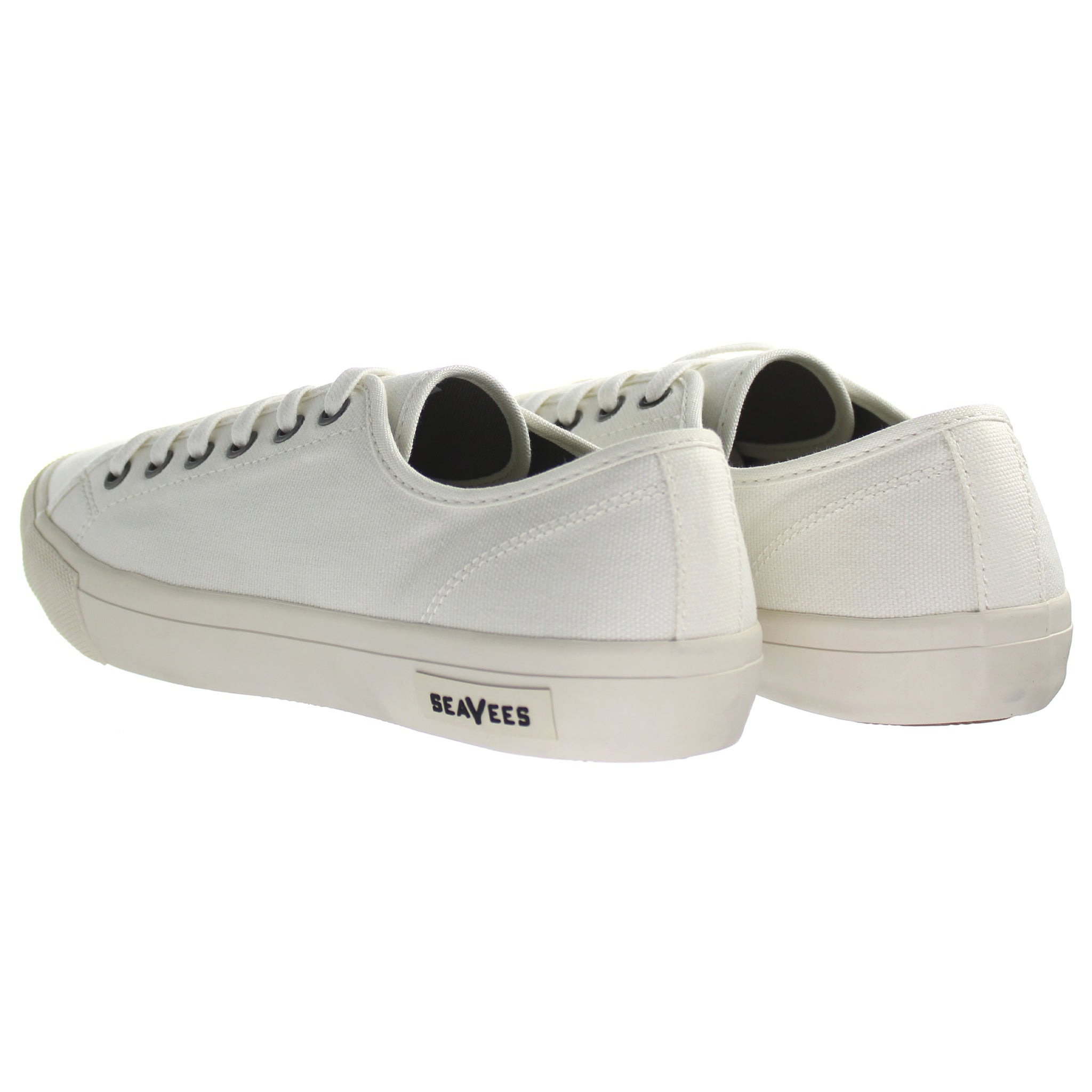 Seavees Monterey Sneaker Standard White Cotton Canvas  Off White Mens Trainers