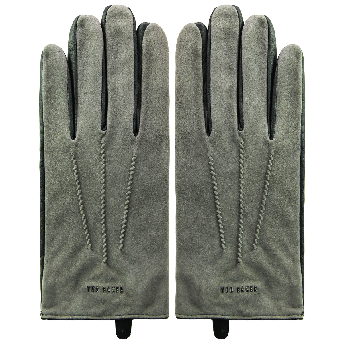 Ted Baker Suede Womens Grey Gloves