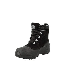 The North Face Youth Chilkat II Lace-Up Black Suede Leather Kids Boots NF02T5RKZ2_020