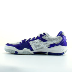 Asics Gel-Blade 4 Womens White/Purple Badminton Trainers