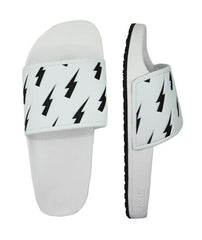Slydes Tazer Mens White Sliders