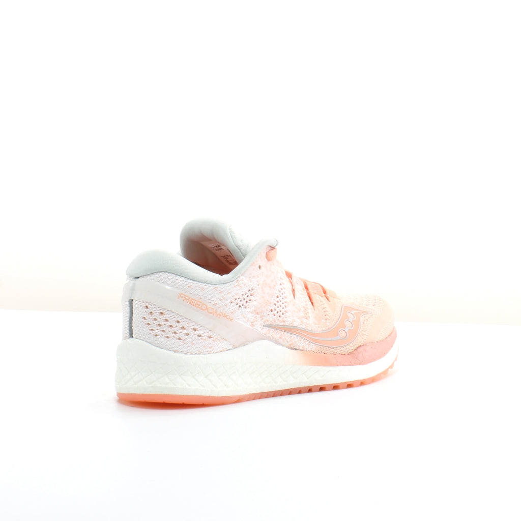 Saucony Freedom Iso 2 Peach Textile womens Lace Up Trainers S10440 37