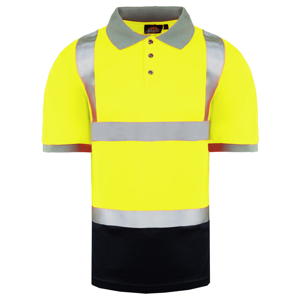 Dickies High Visibility Mens Yellow Safety Polo Shirt