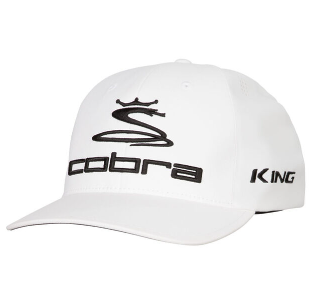 Cobra Tour Delta Mens White Golf Cap