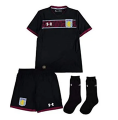 Under Armour Aston Villa FC Kids Away Football Loose Full Kit