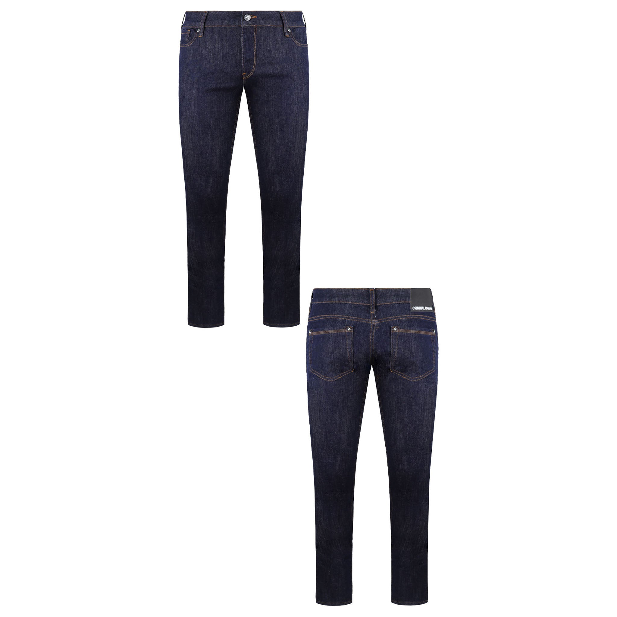 Criminal Damage Indigo Mens Denim Jeans