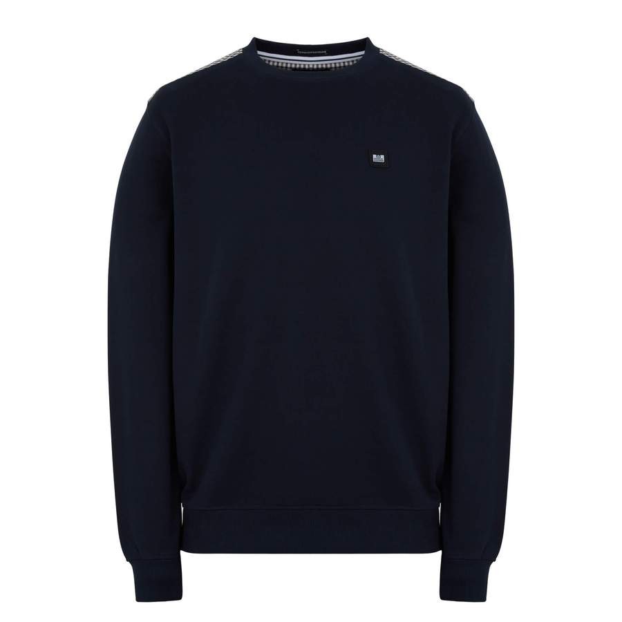 Weekend Offender Logo Mens Navy Sweater