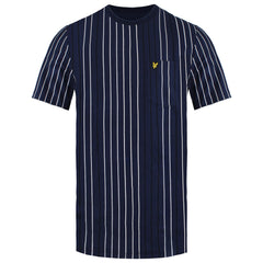 Lyle & Scott Multi Stripe Mens Navy T-Shirt
