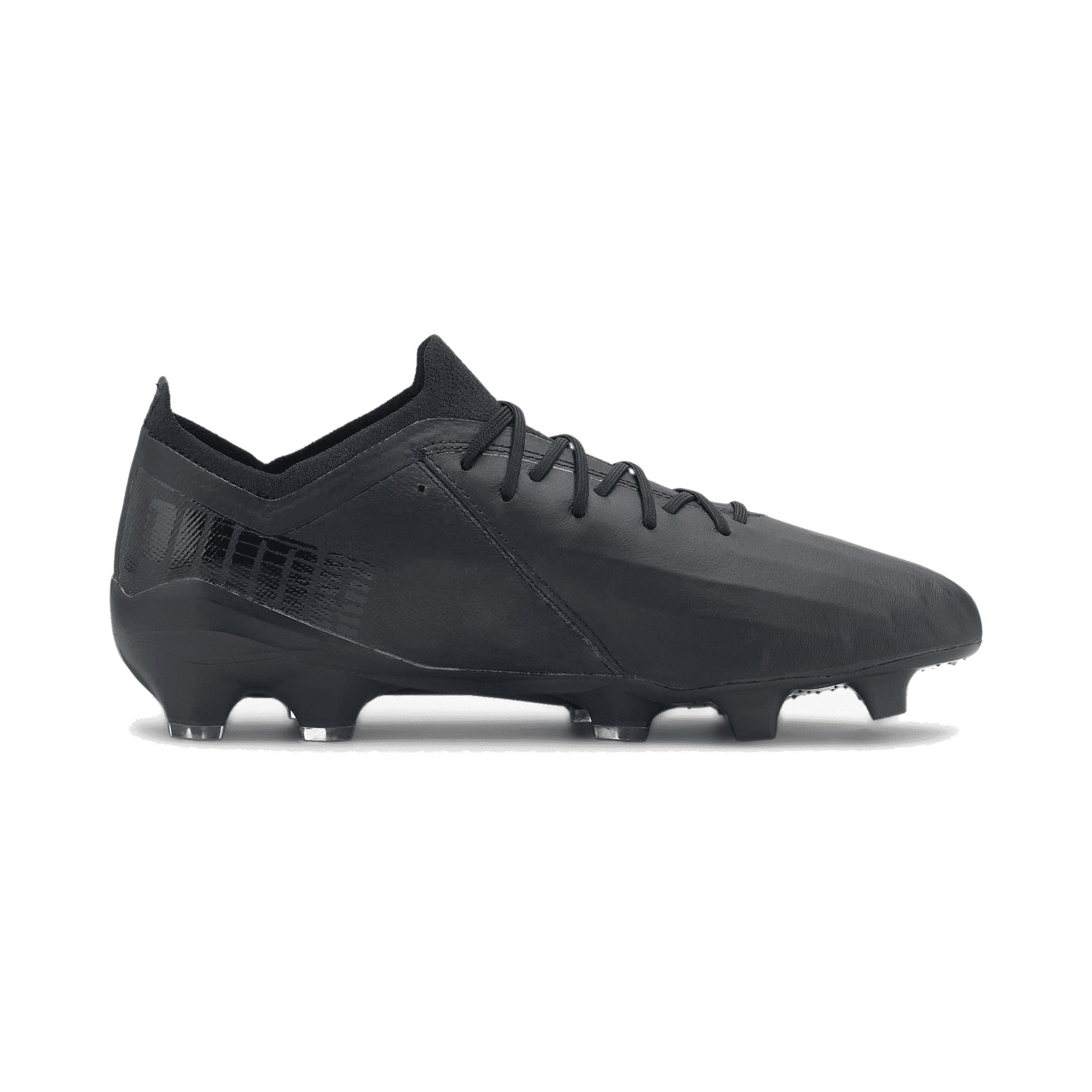 PUMA Ultra 1.1 LTH FG/AG Lace-Up Black Smooth Leather Mens Football Boots 106294 01