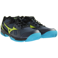 Mizuno Cyclone Speed Mens Black/Blue Volleyball Shoes