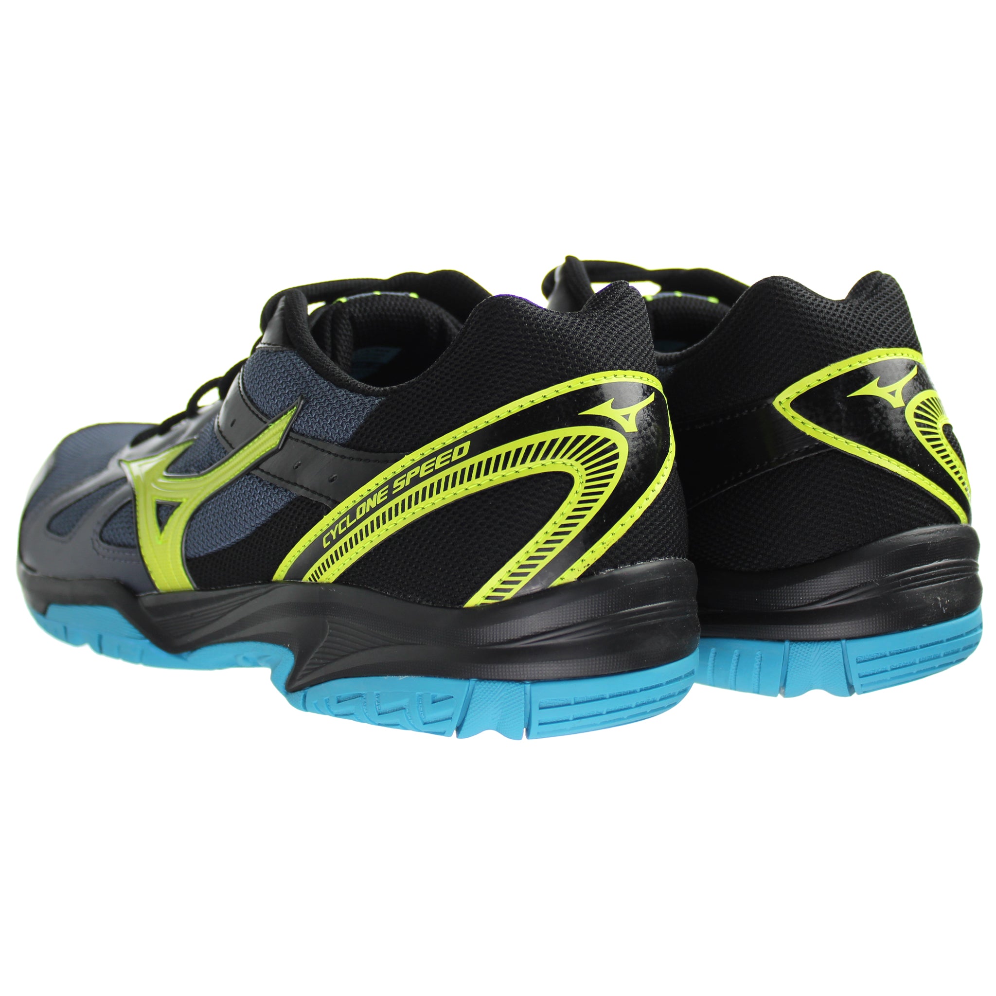 Mizuno Cyclone Speed Mens Black/Blue Volleyball Shoes