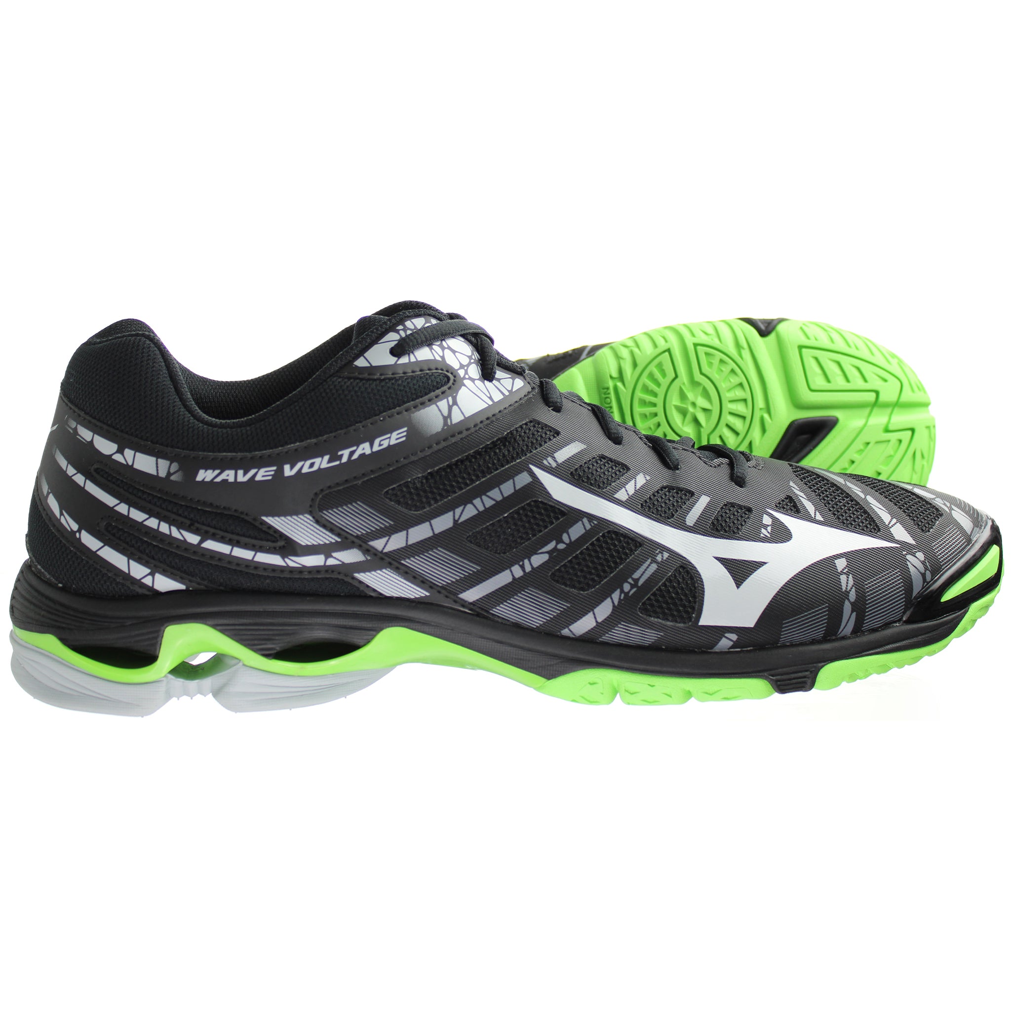 Mizuno Indoor Wave Voltage Black Trainers